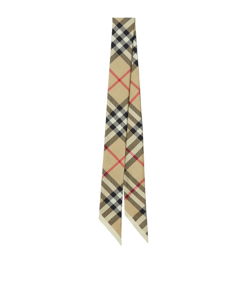 Burberry Burberry Silk Check Skinny Scarf