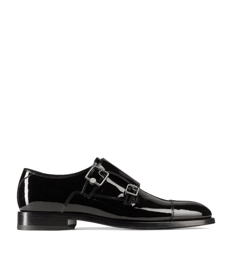 Jimmy Choo Jimmy Choo Finnion Monk Strap Leather Shoes