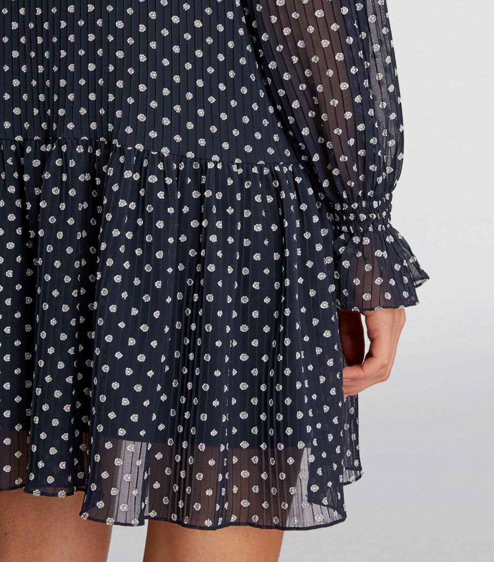  Sandro Polka-Dot Mini Dress