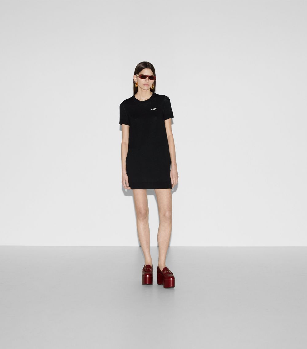 Gucci Gucci Wool-Blend T-Shirt Mini Dress