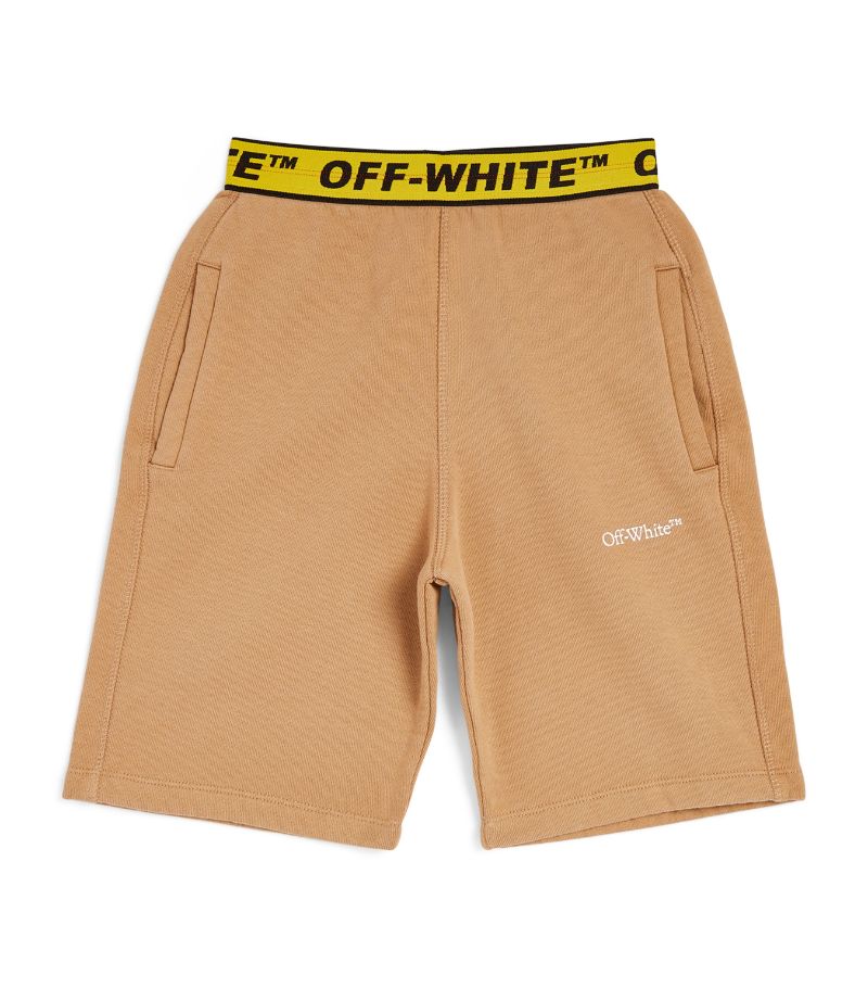 Off-White Kids Off-White Kids Cotton Logo Waistband Shorts (4-12 Years)