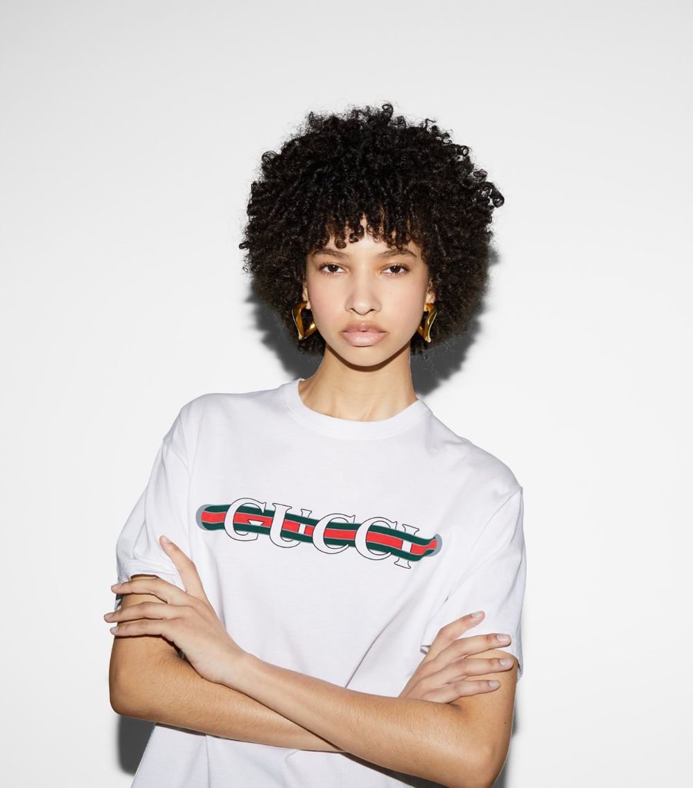 Gucci Gucci Logo Print T-Shirt