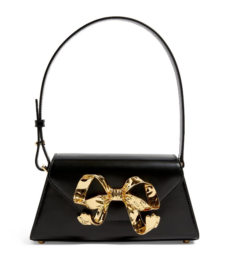 Self-Portrait Self-Portrait Mini Leather Bow Shoulder Bag