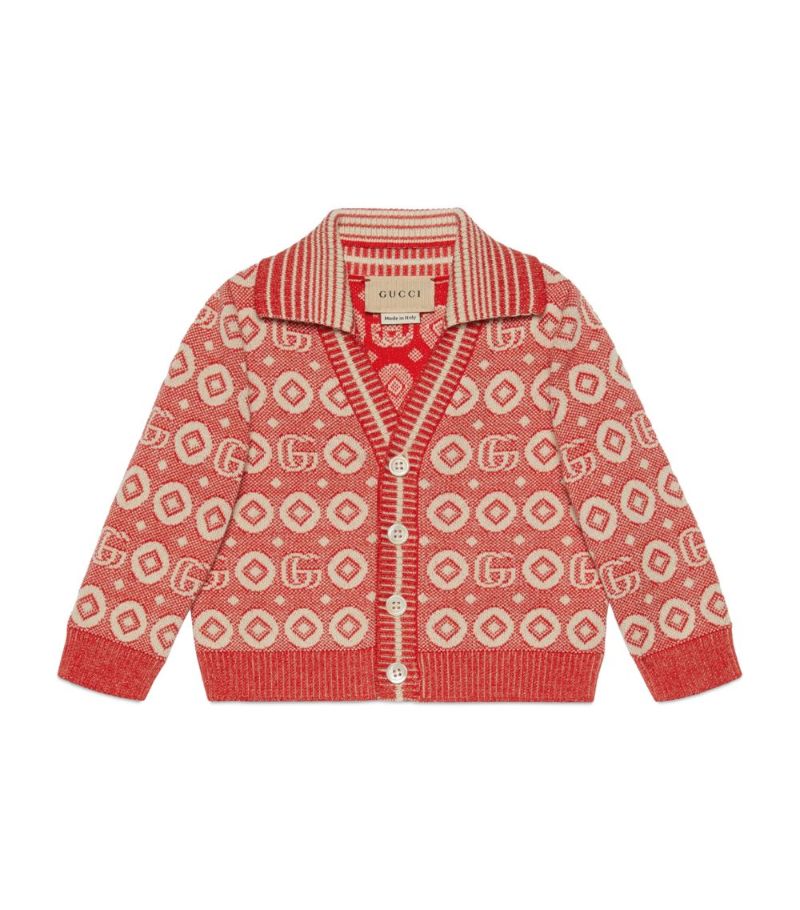 Gucci Gucci Kids Cotton Double G Cardigan (0-24 Months)