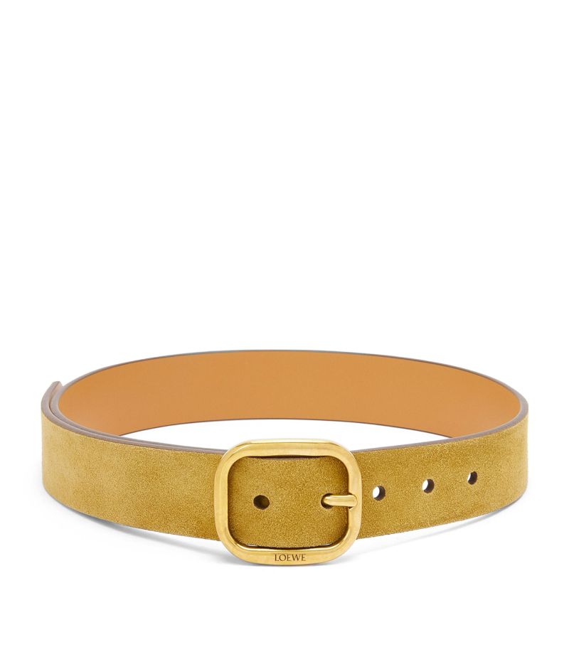 Loewe Loewe Suede Logo Belt