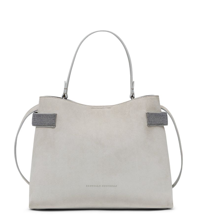 Brunello Cucinelli Brunello Cucinelli Suede Essence Top-Handle Bag