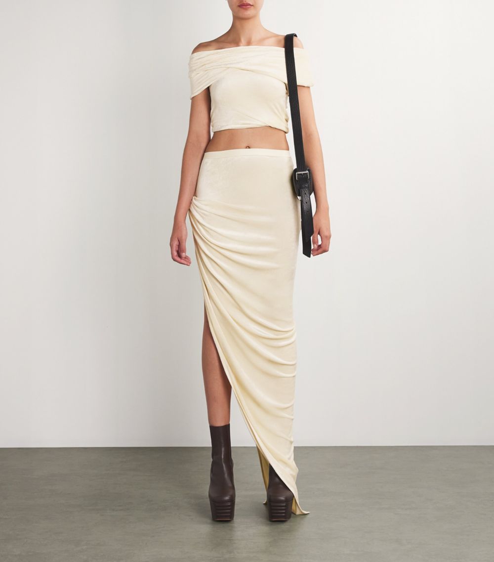 Rick Owens Rick Owens Twisted Edfu Maxi Skirt