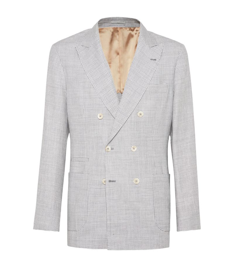 Brunello Cucinelli Brunello Cucinelli Silk Double-Breasted Blazer