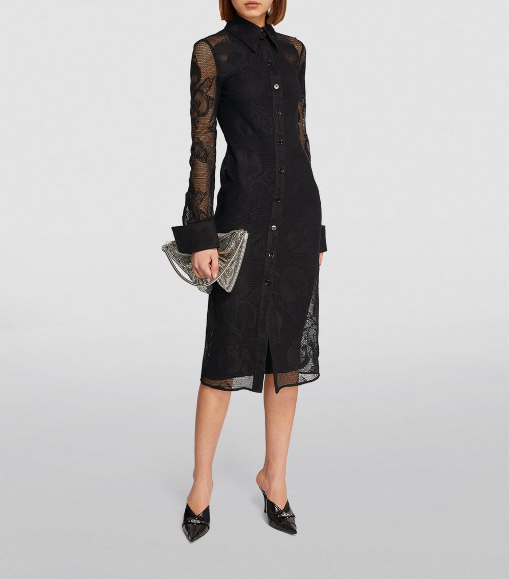 Sportmax Sportmax Sheer Canosa Midi Shirt Dress