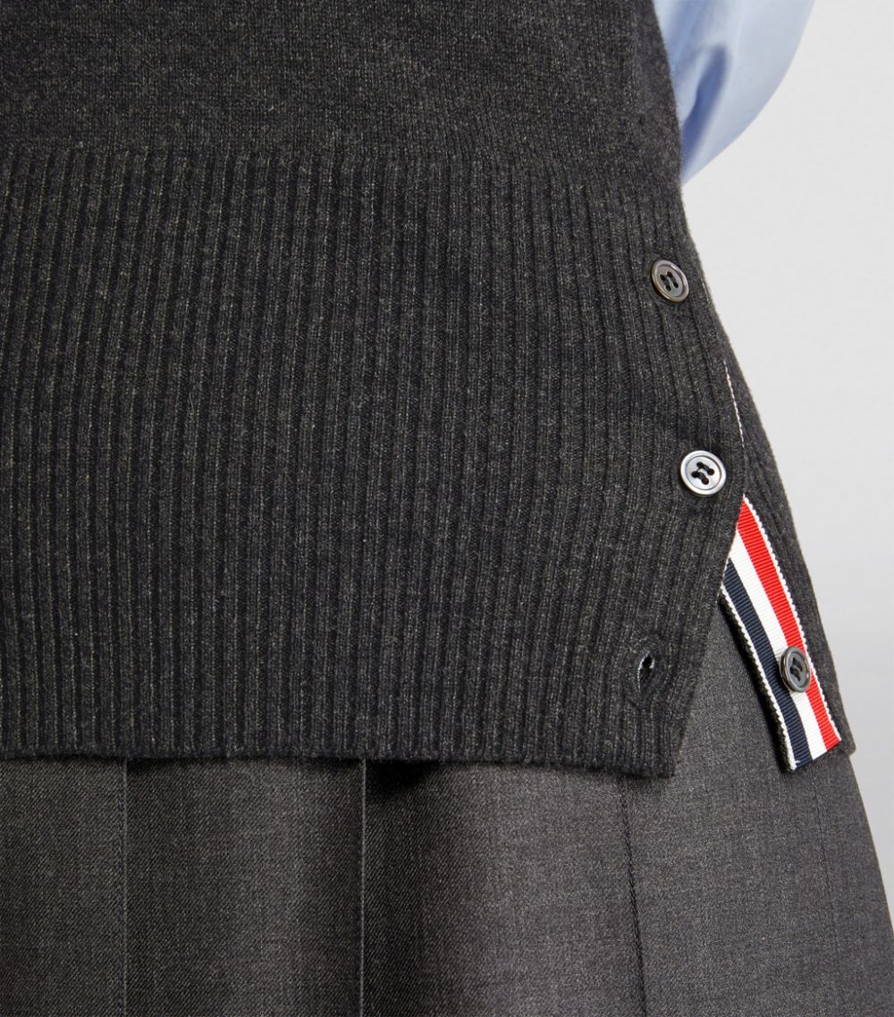 Thom Browne Thom Browne Cashmere 4-Bar Sweater Vest