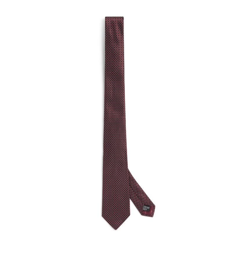 Emporio Armani Emporio Armani Silk Woven Geometric Tie