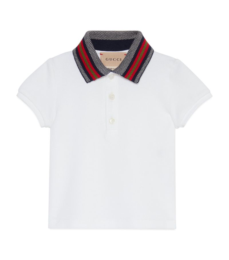 Gucci Gucci Kids Web Stripe Polo Shirt (0-36 Months)