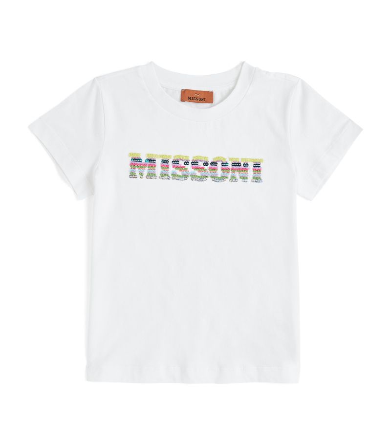 Missoni Kids Missoni Kids Cotton Embroidered Logo T-Shirt (4-14 Years)