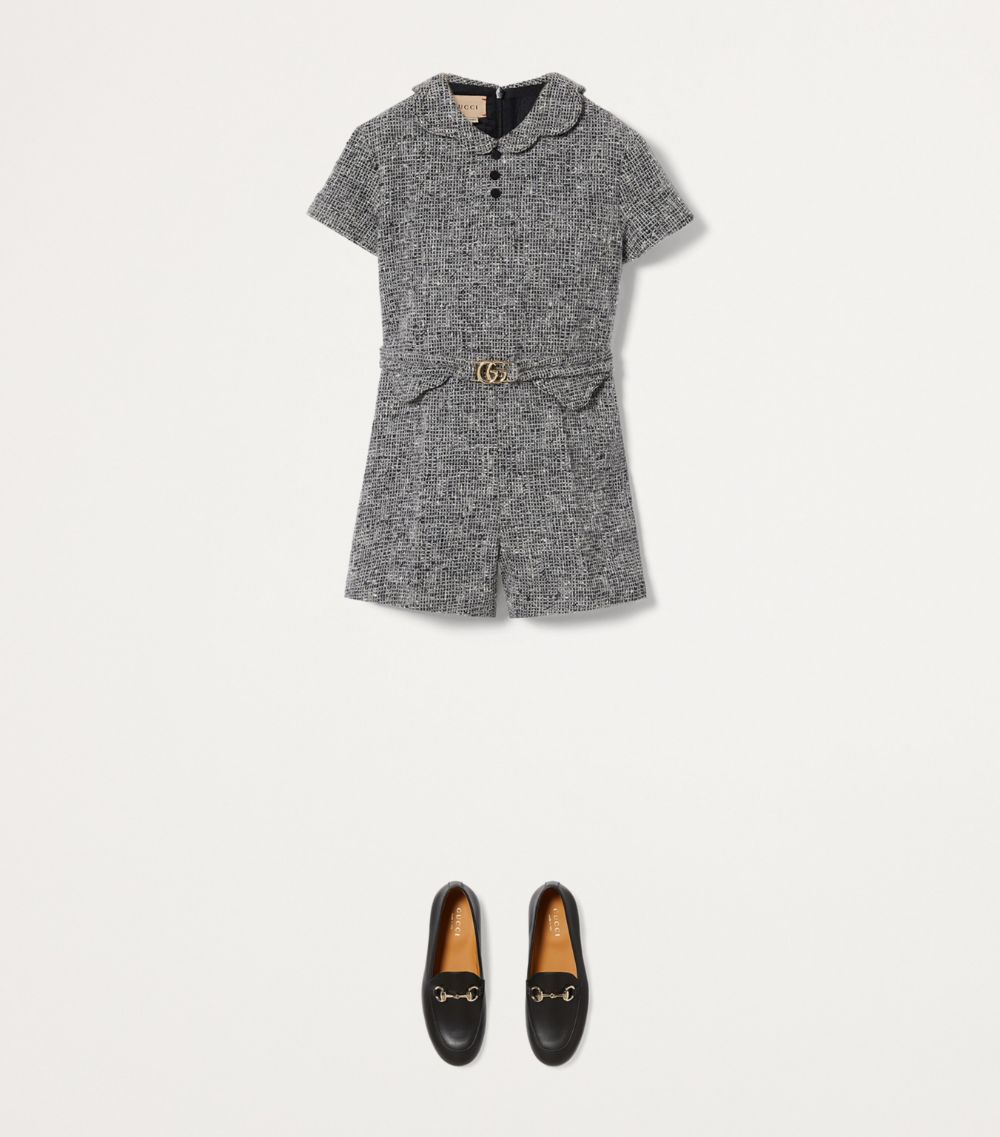 Gucci Gucci Kids Wool Tweed Playsuit (4-10 Years)