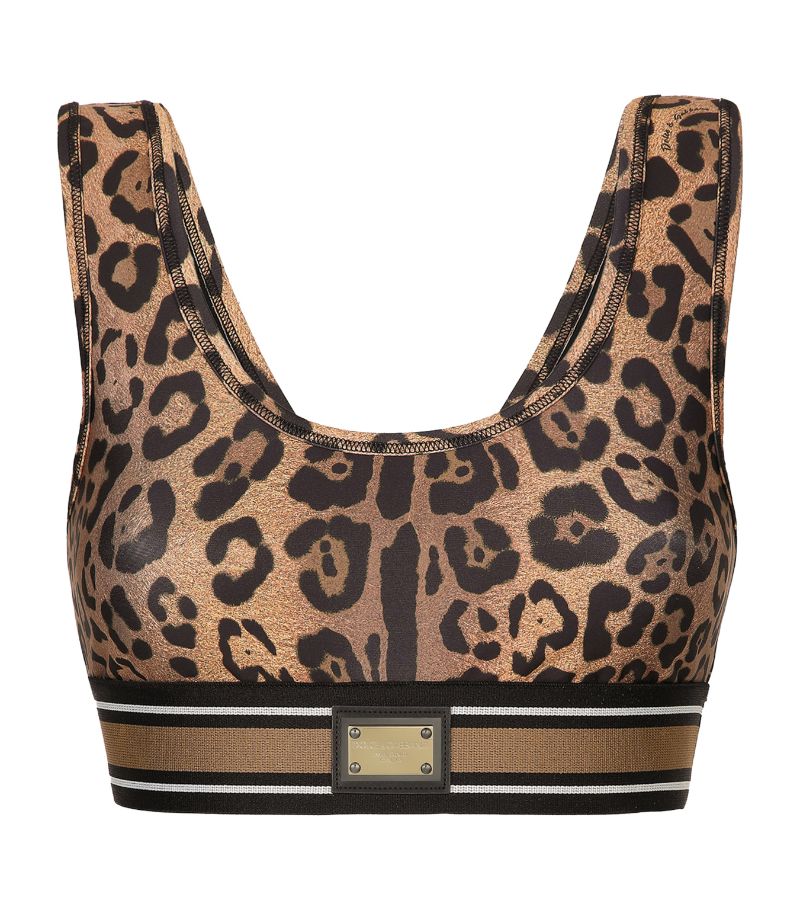 Dolce & Gabbana Dolce & Gabbana Leopard Print Crop Top
