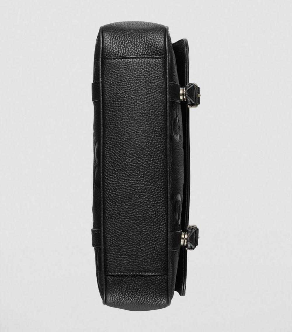 Gucci Gucci Medium Leather Jumbo Gg Messenger Bag