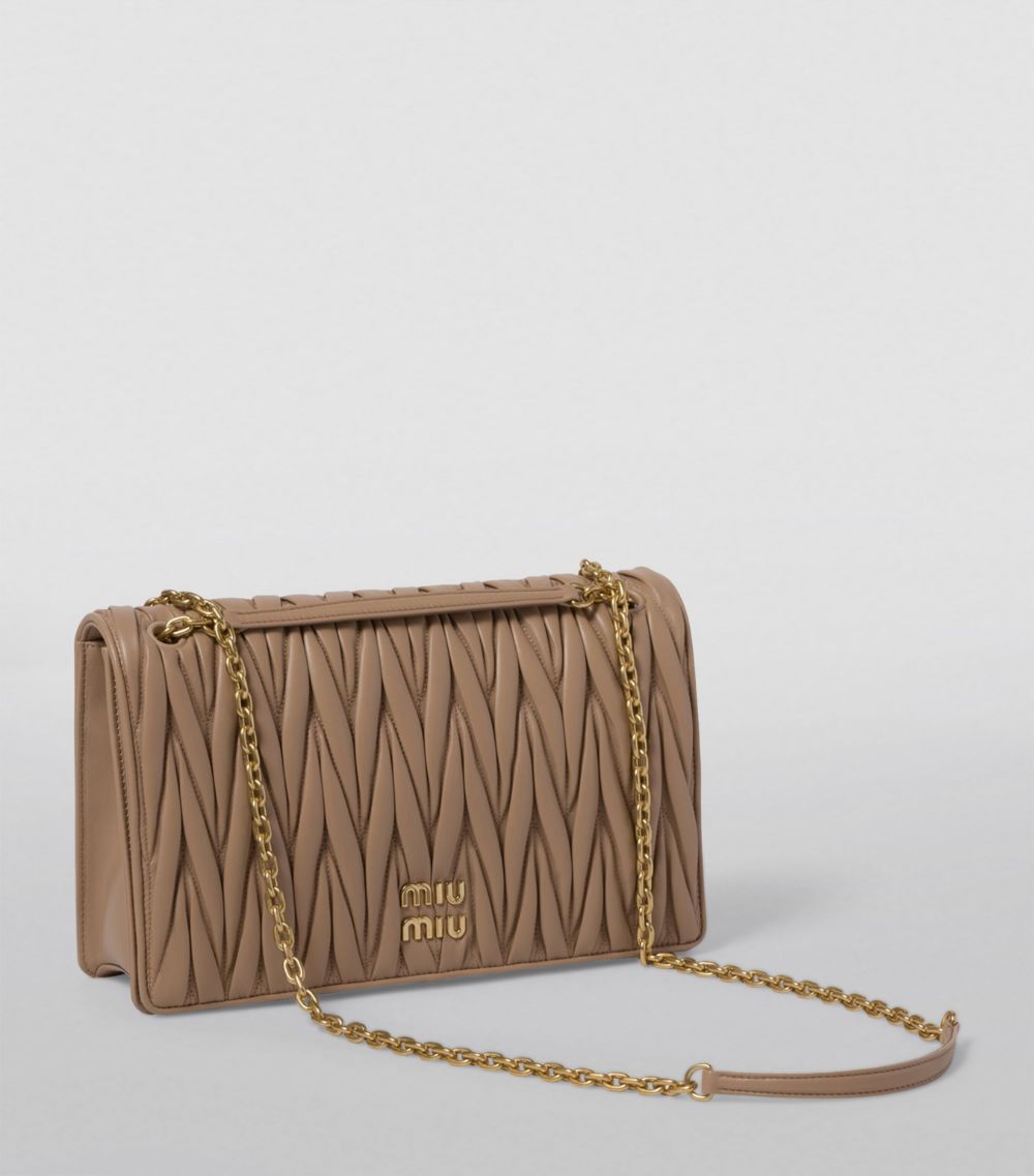 Miu Miu Miu Miu Leather Matelassé Shoulder Bag