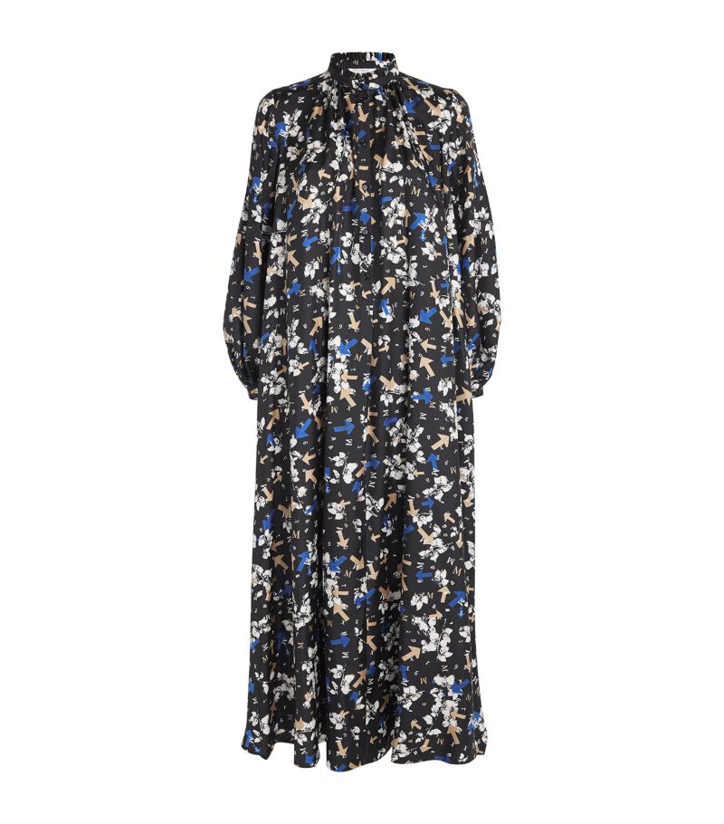 Max Mara Max Mara Silk Printed Midi Dress