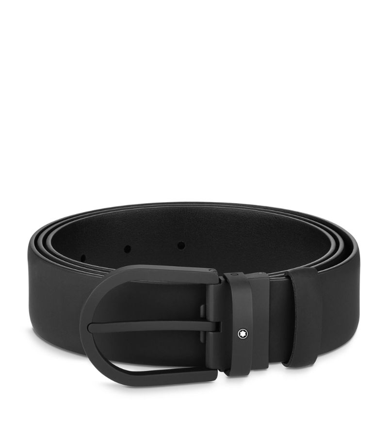 Montblanc Montblanc Leather Horseshoe Belt