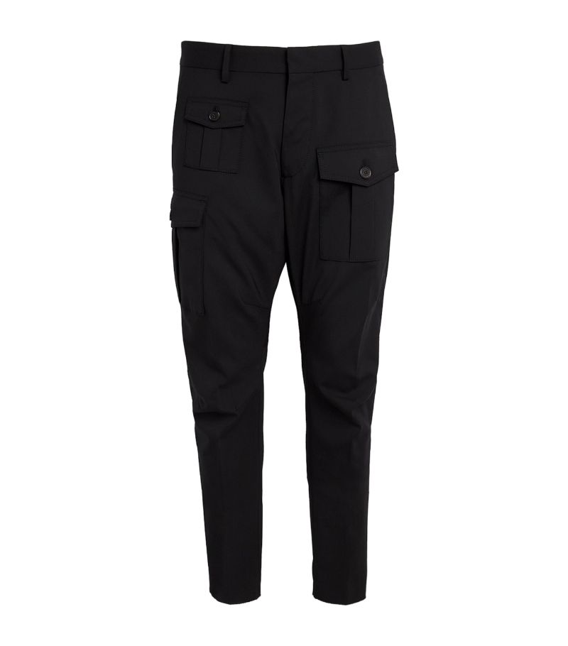 Dsquared2 Dsquared2 Virgin Wool-Blend Sexy Cargo Trousers