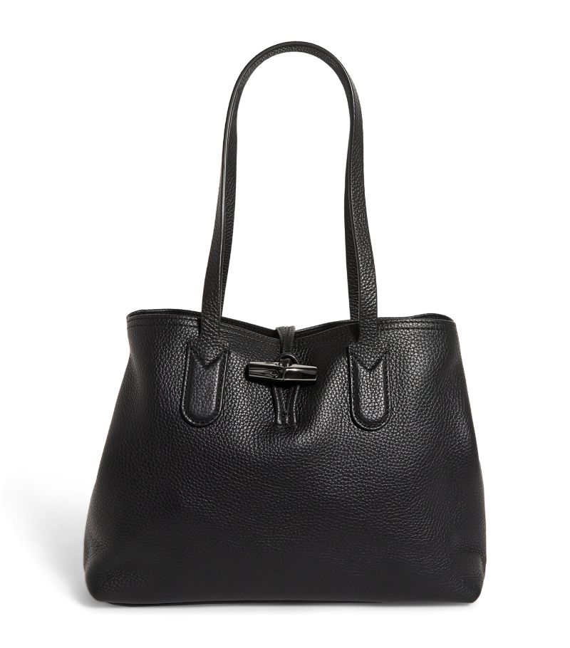  Longchamp Medium Leather Le Roseau Essential Tote Bag