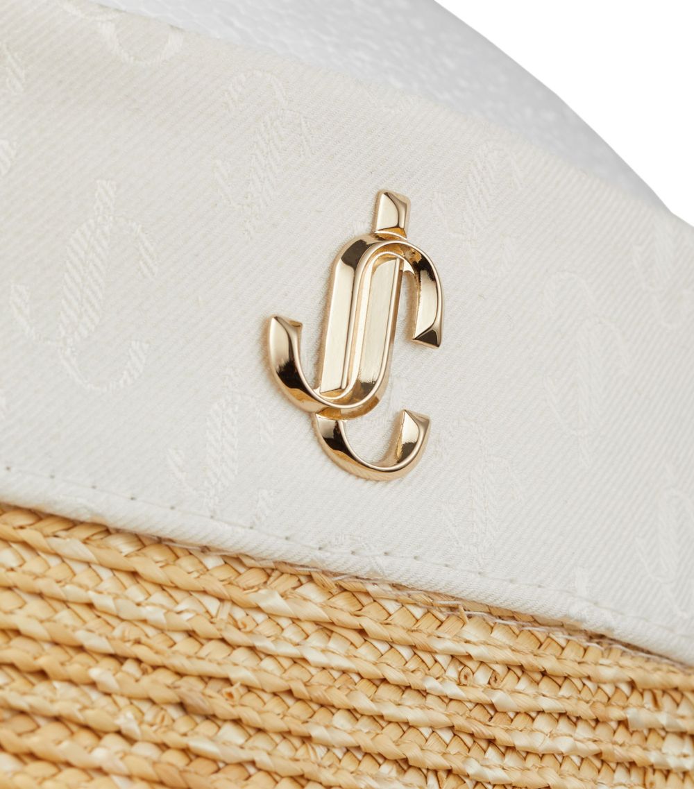 Jimmy Choo Jimmy Choo Raffia Ondine Visor