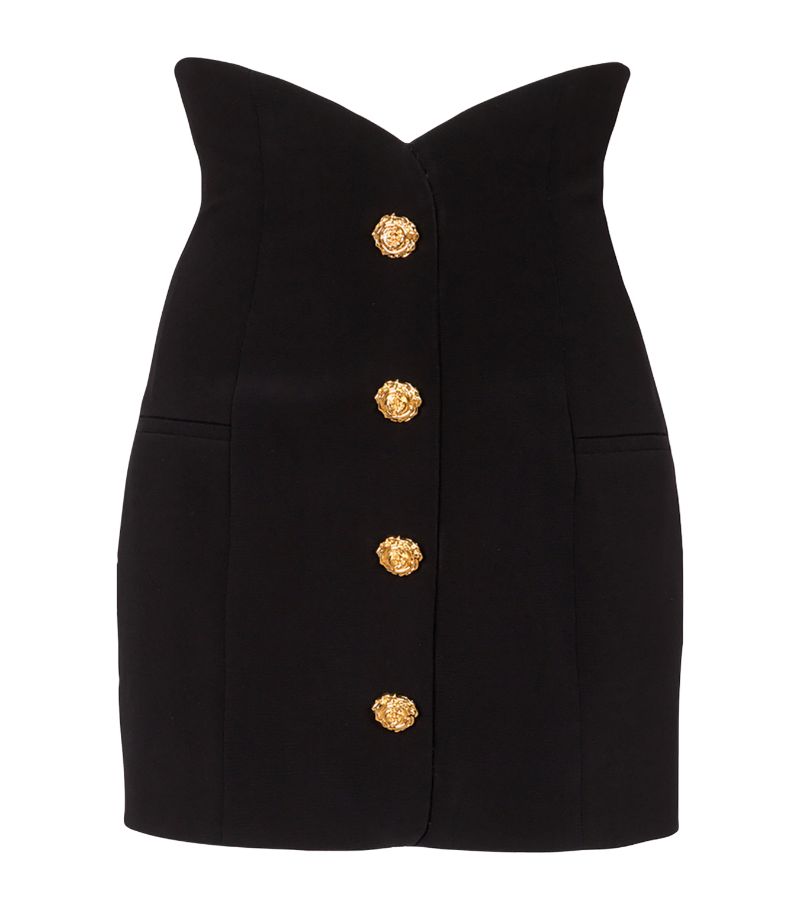 Balmain Balmain Button-Detail Tulip Mini Skirt