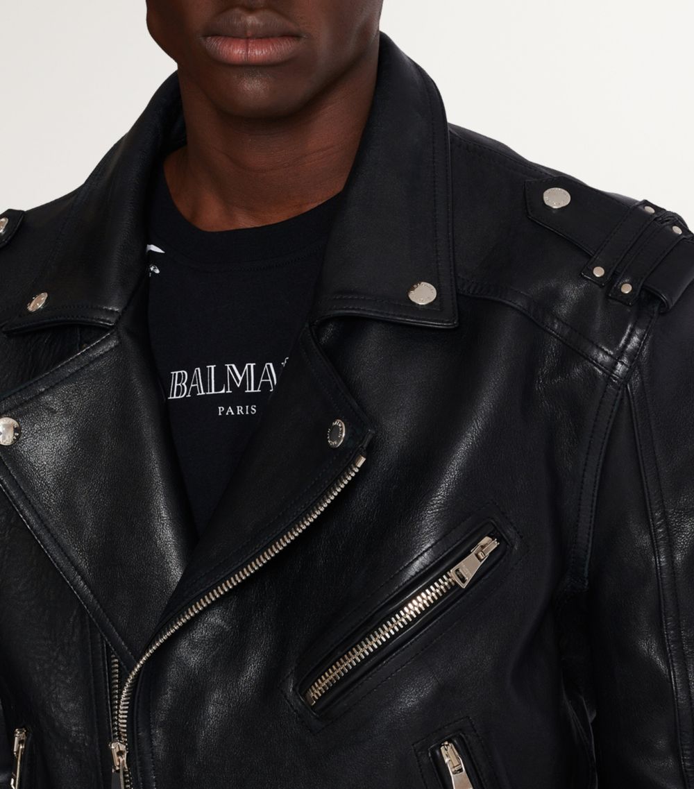 Balmain Balmain Calfskin Biker Jacket