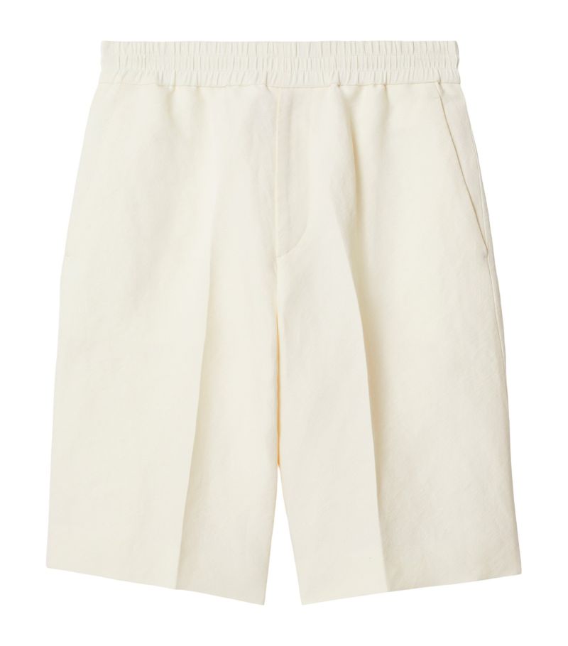 Burberry Burberry Paper-Blend Tailored Shorts