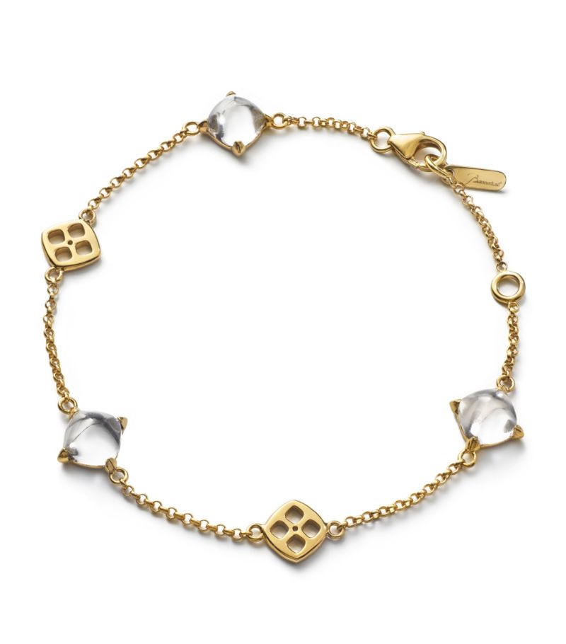 Baccarat Baccarat Gold Vermeil And Crystal Mini Médicis Bracelet