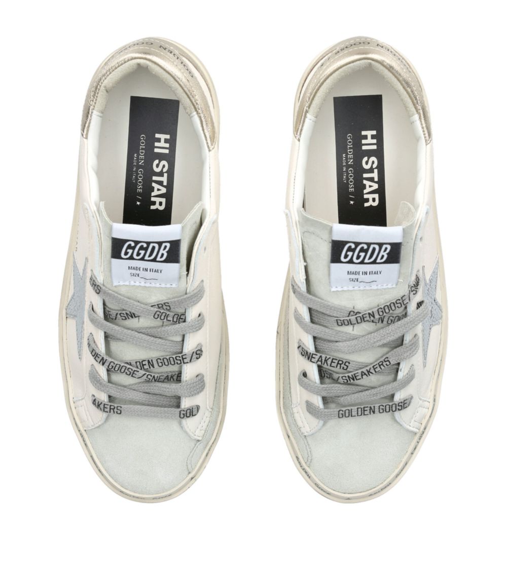 Golden Goose Golden Goose Leather Hi Star Sneakers