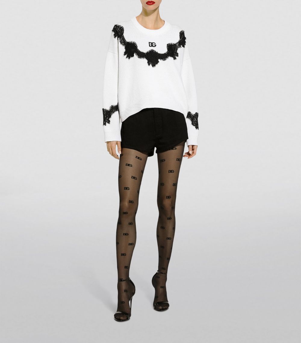 Dolce & Gabbana Dolce & Gabbana Lace-Detail Sweater