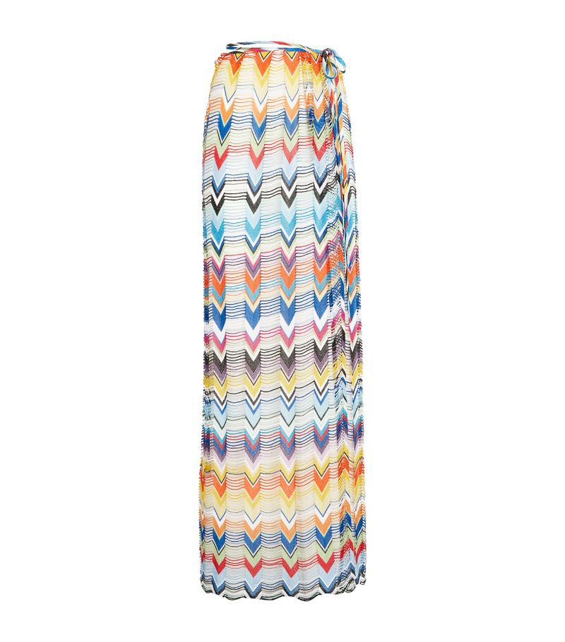 Missoni Missoni Fringed Zigzag Maxi Skirt