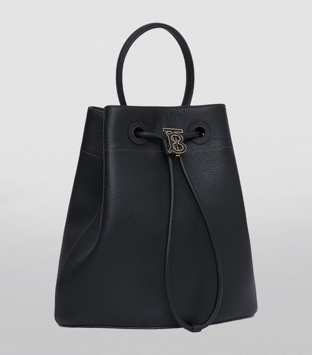 Burberry Burberry Leather Tb Monogram Bucket Bag