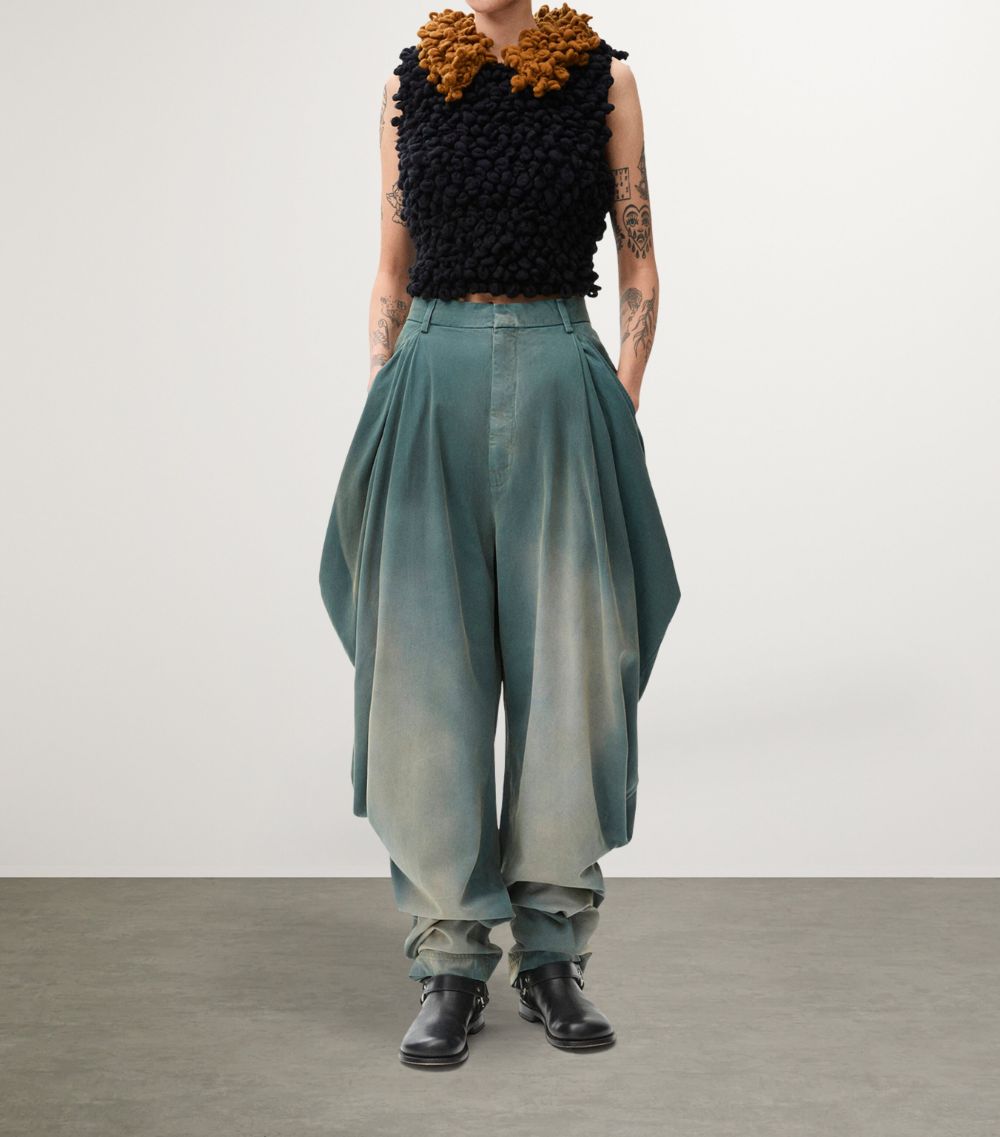 Loewe Loewe Cotton Draped Trousers