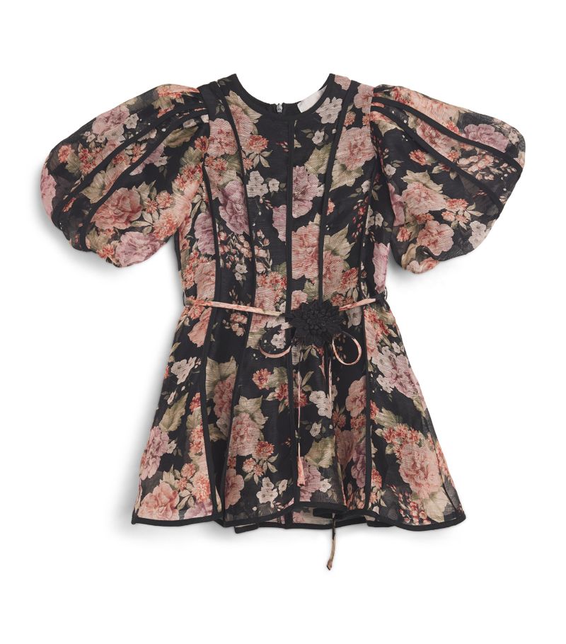  Petite Amalie Floral Puff-Sleeve Dress (4-16 Years)