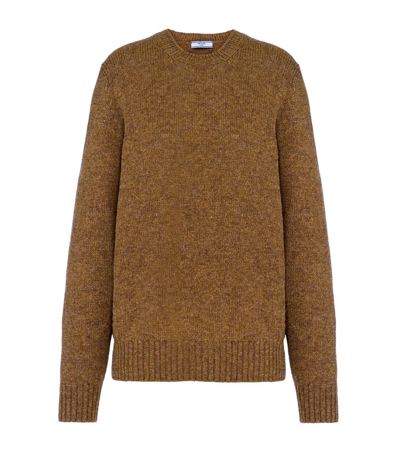 Prada Prada Wool-Cashmere Crew-Neck Sweater