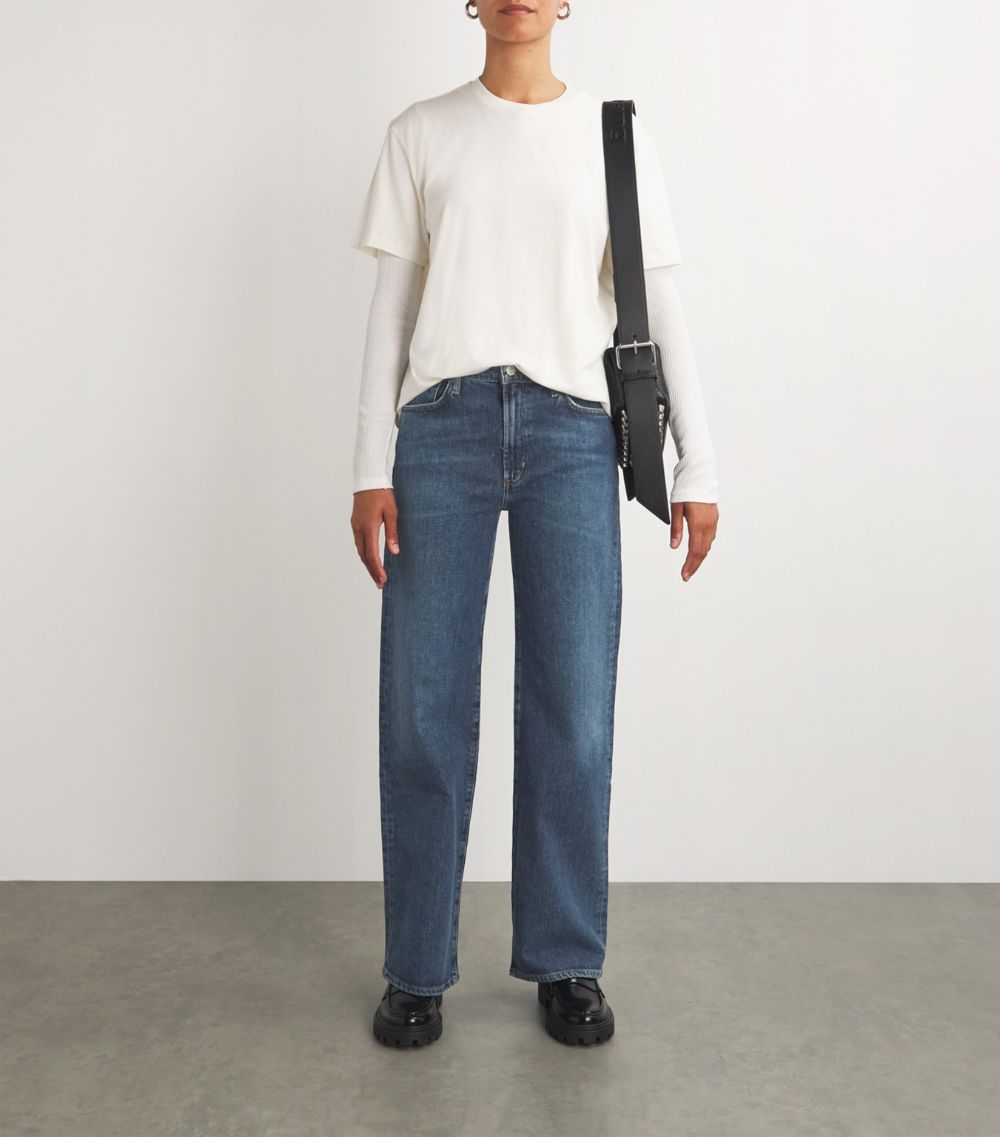 AGOLDE Agolde Harper Mid-Rise Straight Jeans