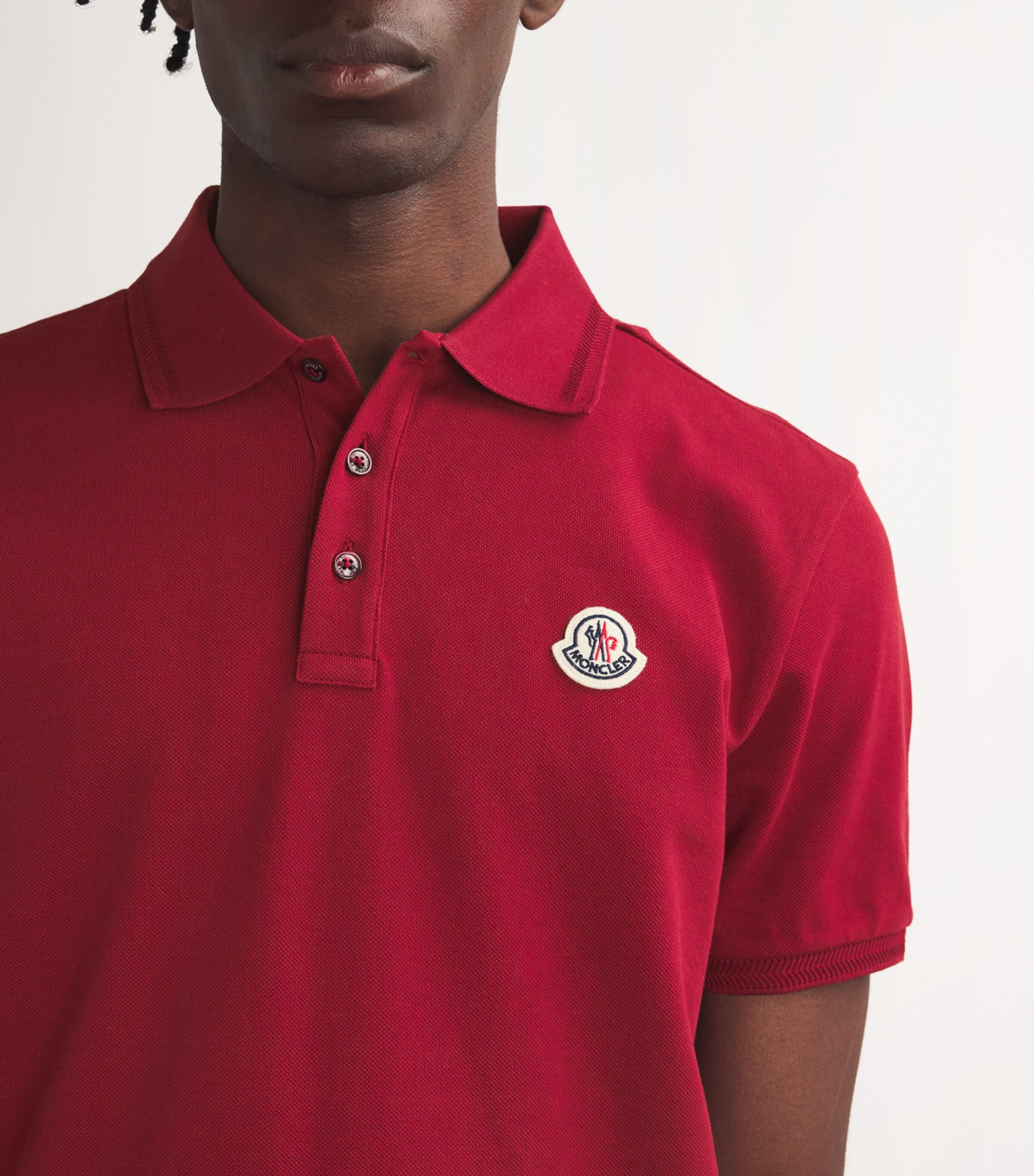 Moncler Moncler Piqué Cotton Logo Polo Shirt