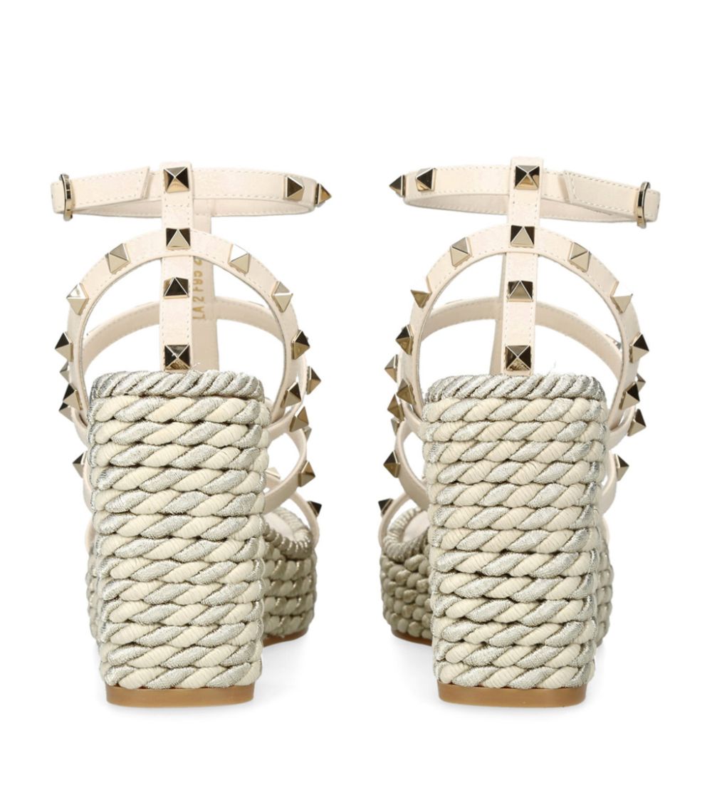 VALENTINO GARAVANI Valentino Garavani Rockstud Wedge Sandals 95