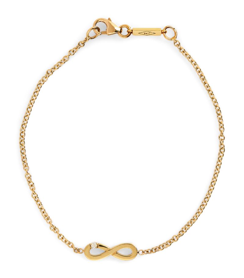 Jennifer Meyer Jennifer Meyer Yellow Gold And Diamond Infinity Chain Bracelet