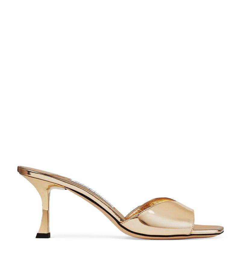 Jimmy Choo Jimmy Choo Skye 70 Metallic Leather Mules