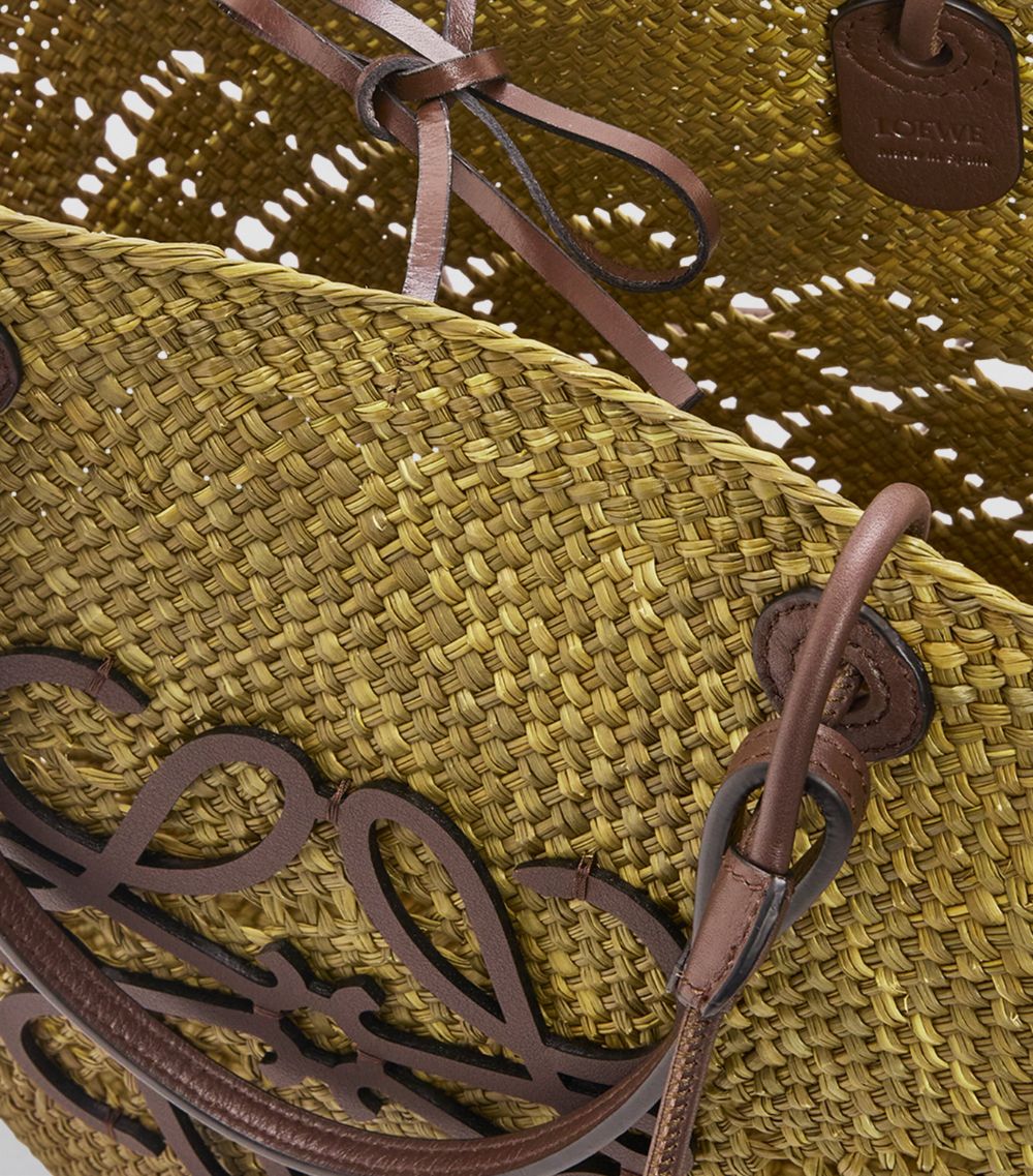 Loewe Loewe X Paula'S Ibiza Large Woven Anagram Basket Bag