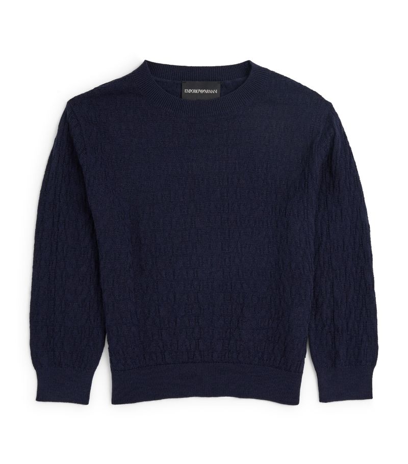 Emporio Armani Kids Emporio Armani Kids Logo-Knit Sweater (4-12 Years)