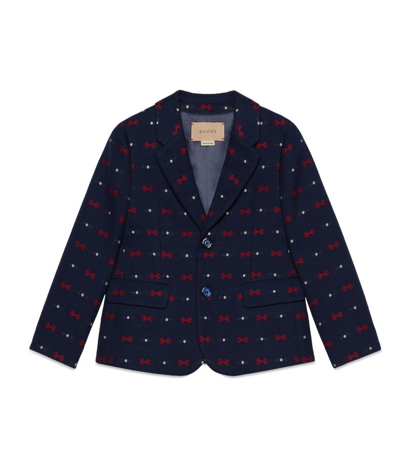 Gucci Gucci Kids Wool-Cotton Horsebit Jacket (4-12 Years)