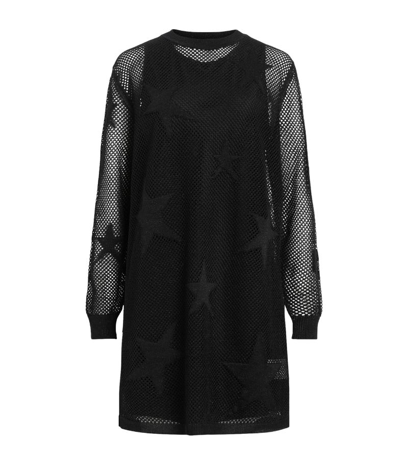 Allsaints Allsaints Open-Stitch Seraph Mini Dress