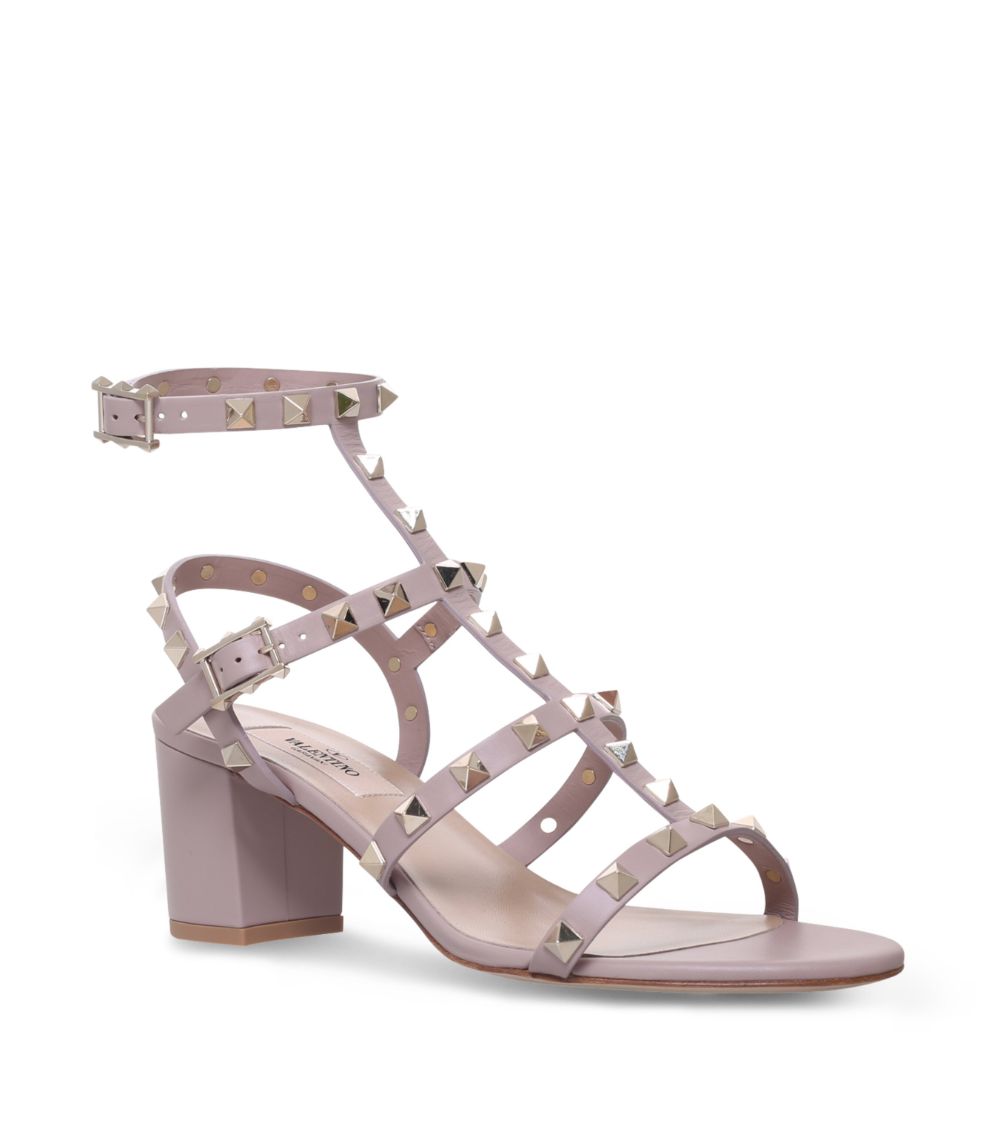 VALENTINO GARAVANI Valentino Garavani Leather Rockstud Sandals 60