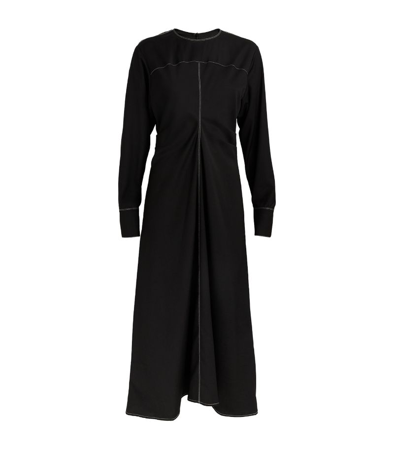  Lvir Pintucked Maxi Dress