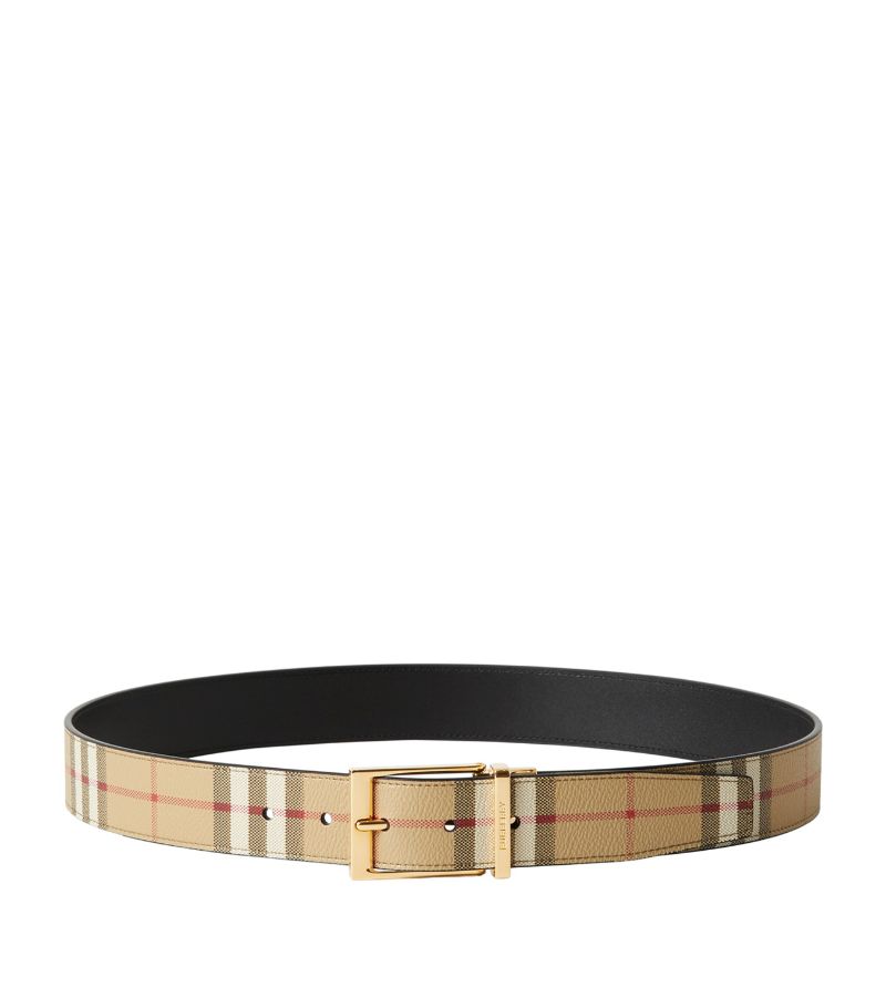 Burberry Burberry Reversible Burberry Check Belt