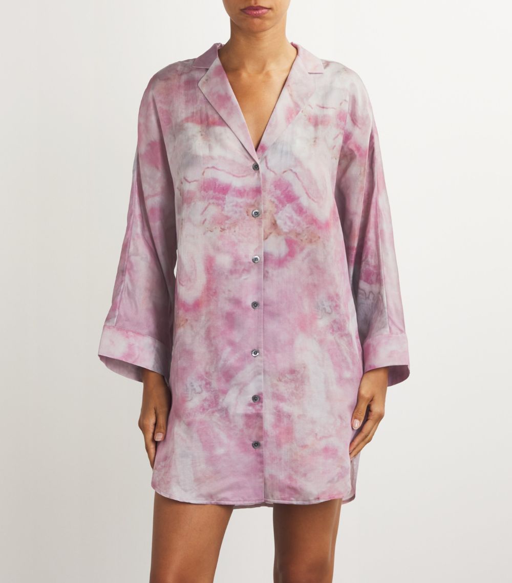 Zimmerli Zimmerli Cotton-Silk Marble Sleepshirt